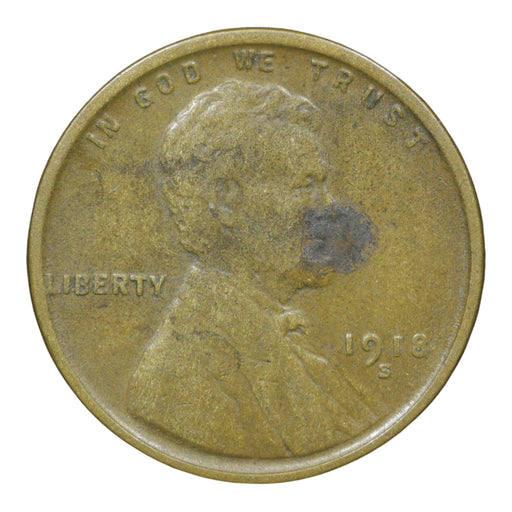 1918-S Lincoln Memorial Cent Penny Fine - Collectible Craze America