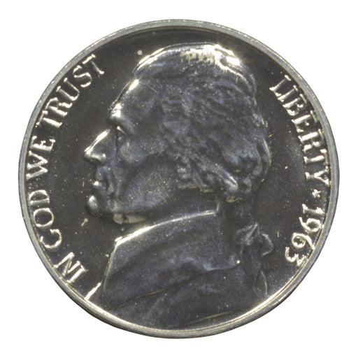 1963 Jefferson Nickel 5 Cent Piece Gem Proof - Collectible Craze America