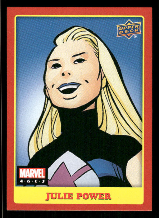 Julie Power 2020 Upper Deck Marvel Ages Base Front of Card