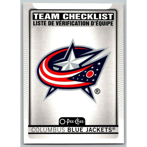 2021-22 O-Pee-Chee #559 Team Checklist Columbus Blue Jackets - Collectible Craze America