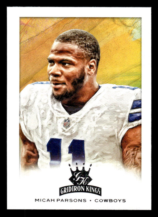 Micah Parsons 2021 Panini Chronicles Football Gridiron Kings Front of Card