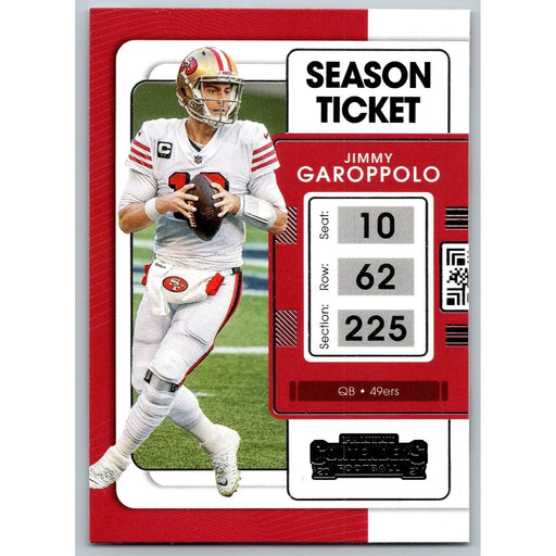 2021 Panini Contenders NFL Jimmy Garoppolo San Francisco 49ers #88 - Collectible Craze America