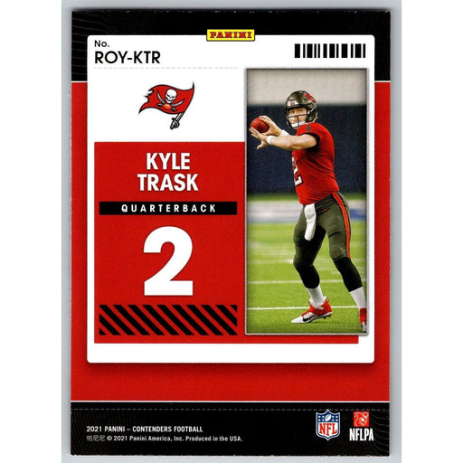 2021 Panini Contenders NFL Kyle Trask RC Tampa Bay Buccaneers #ROY-KTR Insert - Collectible Craze America