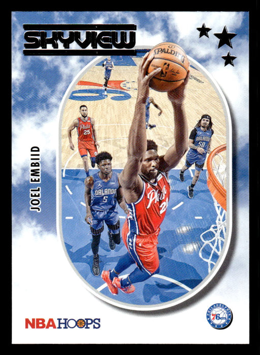 Joel Embiid 2021 Panini NBA Hoops Skyview Front of Card