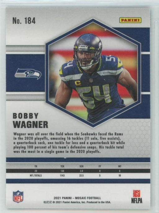 2021 Panini Mosaic #184 Bobby Wagner Seattle Seahawks - Collectible Craze America