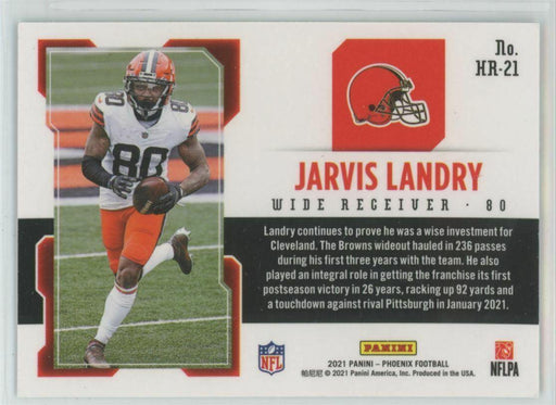 2021 Panini Phoenix #HR-21 Jarvis Landry Cleveland Browns Silver - Collectible Craze America