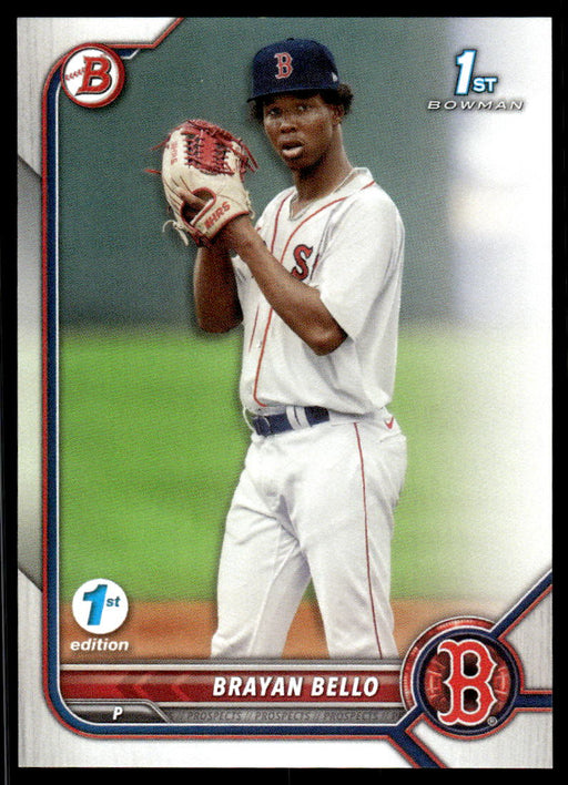 Brayan Bello 2022 Bowman First Edition Base Front of Card