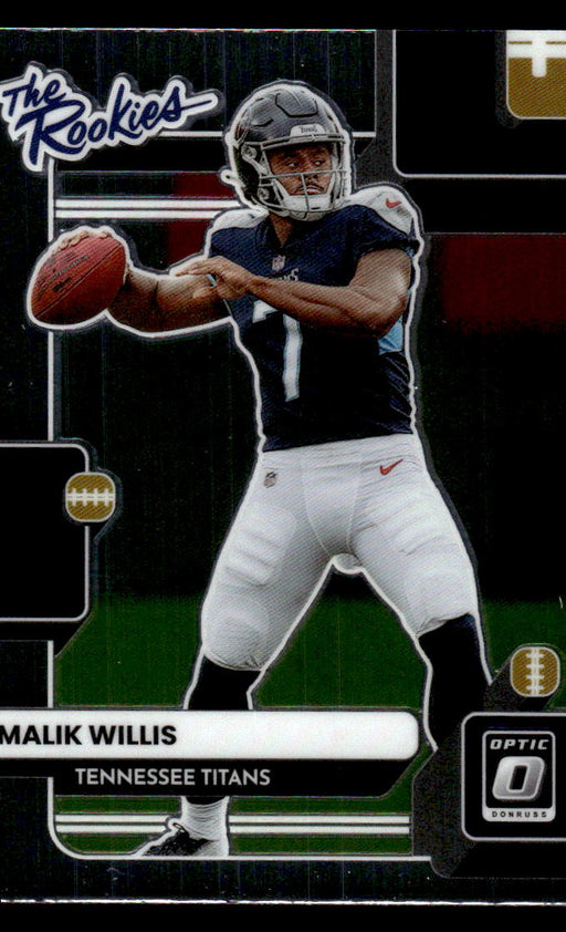 Malik Willis 2022 Panini Donruss Optic Football The Rookies Front of Card