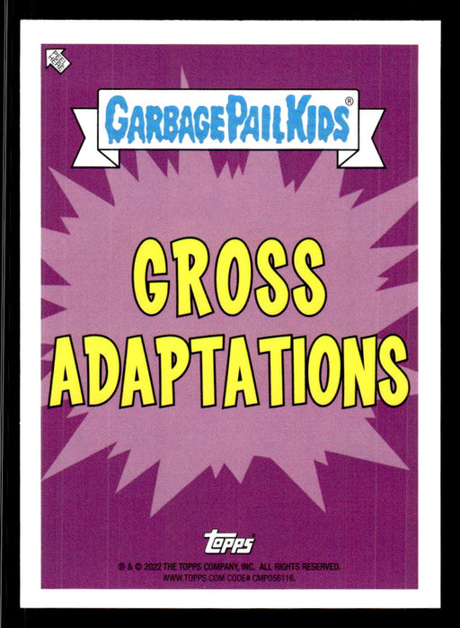 Hearing-Loss HORTON 2022 Topps Garbage Pail Kids Bookworms Gross Adaptations Back of Card
