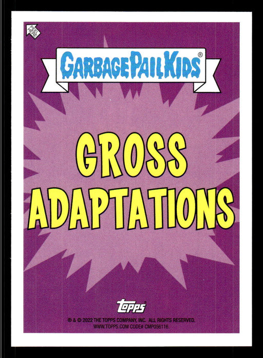 KAT Woman 2022 Topps Garbage Pail Kids Bookworms Gross Adaptations Back of Card
