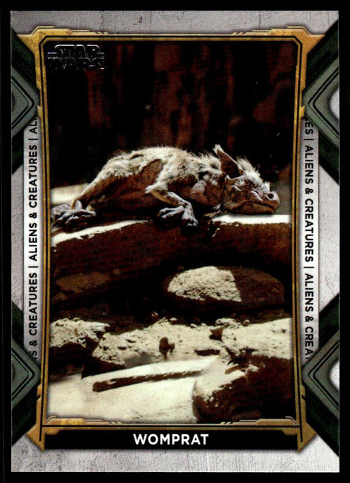 Womprat 2022 Topps Star Wars Book of Bobba Fett Aliens and Creatures Front of Card