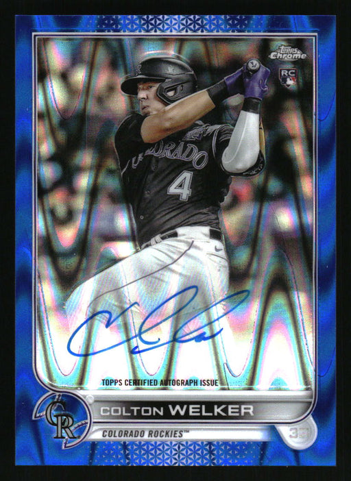 Colton Welker 2022 Topps Chrome Front of Card