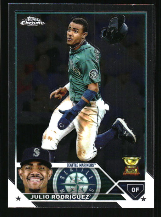 Julio Rodríguez 2023 Topps Chrome Front of Card