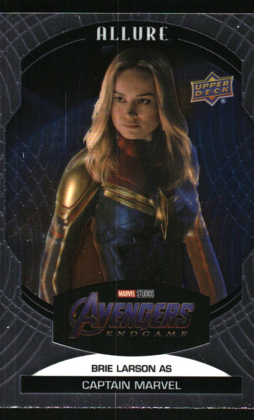 Brie Larson as Captain Marvel 2022 Upper Deck Marvel Allure Front of Card