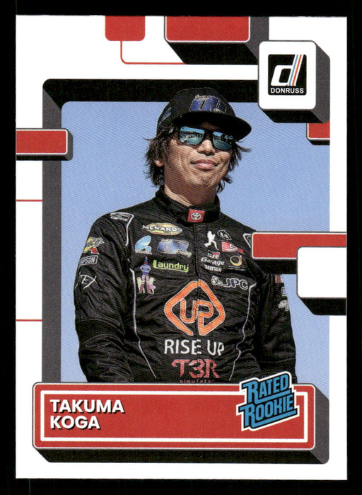 Takuma Koga 2023 Panini Donruss Racing Drivers Base Front of Card