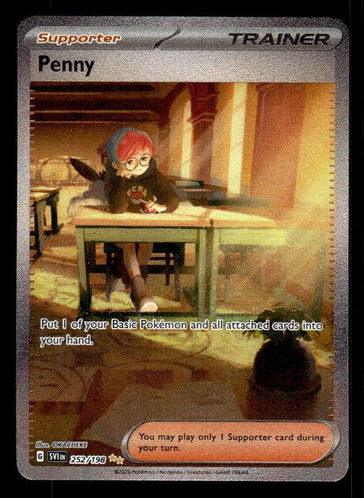 Penny Pokemon TCG Scarlet and Violet Foil Front of Card