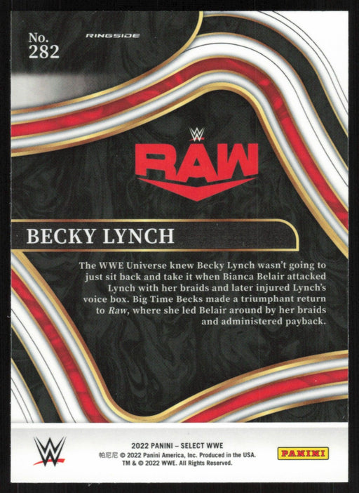Becky Lynch 2022 Panini Select WWE # 282 Raw Ringside Base - Collectible Craze America
