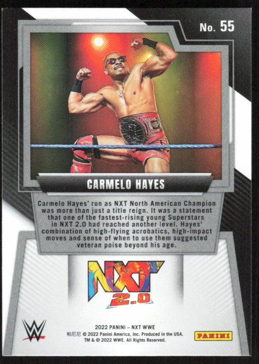 Carmelo Hayes 2022 Panini NXT WWE # 55 RC Base NXT 2.0 - Collectible Craze America