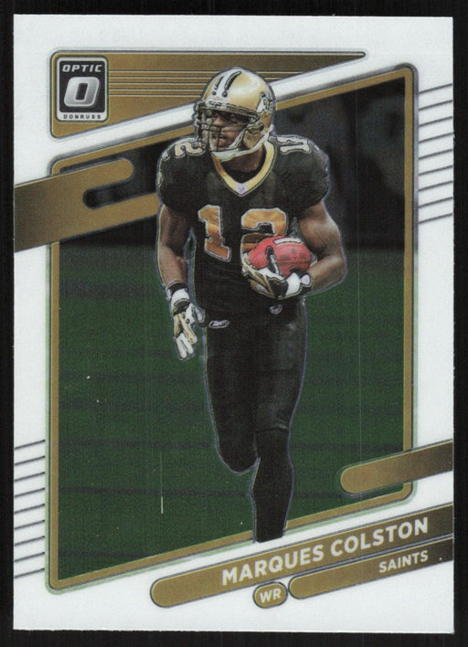 Marques Colston 2021 Donruss Optic # 168 New Orleans Saints - Collectible Craze America