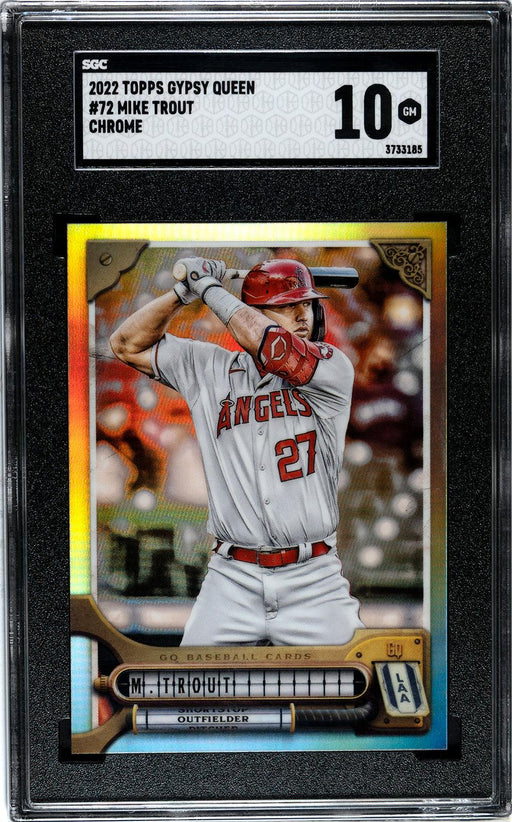 Mike Trout 2022 Topps Gypsy Queen # 72 Chrome SGC 10 Los Angeles Angels - Collectible Craze America