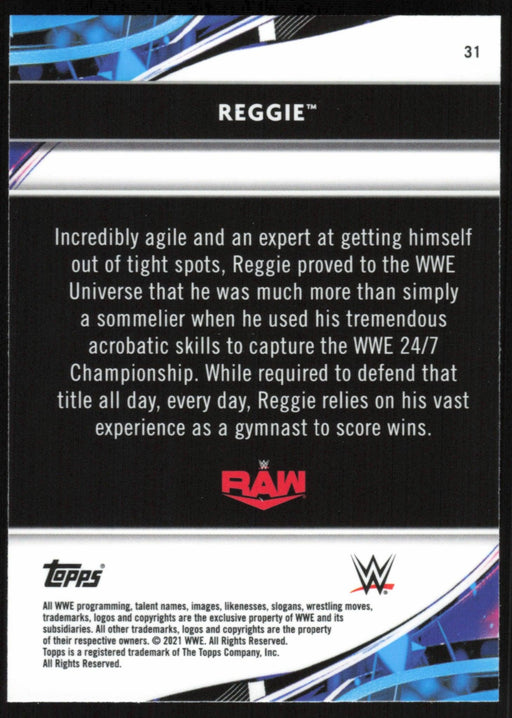 Reggie 2021 Topps Finest WWE # 31 RC - Collectible Craze America