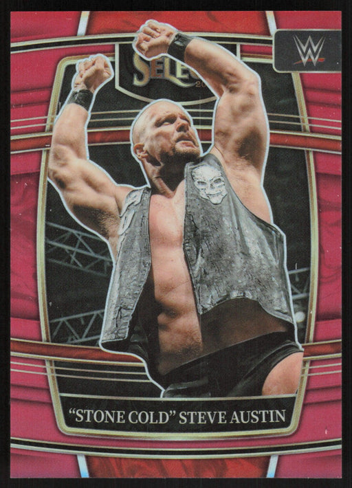 Stone Cold Steve Austin 2022 Panini Select WWE WWE Legends # 55 Concourse Red Prizm 23/249 - Collectible Craze America