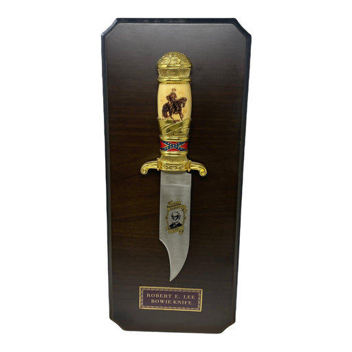 The Official Franklin Mint General Robert E. Lee Bowie Knife with Display Plaque - Collectible Craze America