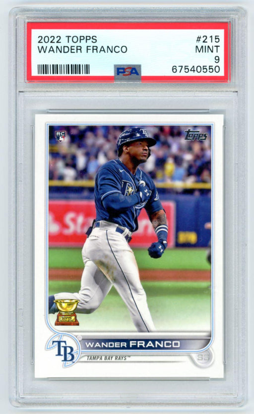 Wander Franco 2022 Topps Series 1 # 215 RC PSA 9 Tampa Bay Rays - Collectible Craze America
