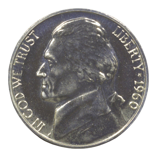 1960 Jefferson Nickel 5 Cent Piece Gem Proof - Collectible Craze America