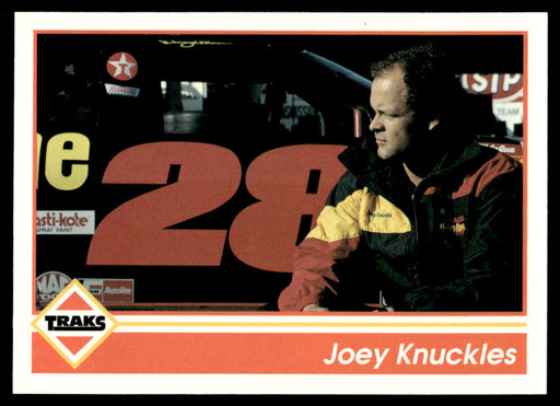 Joey Knuckles 1992 Traks Base Front of Card