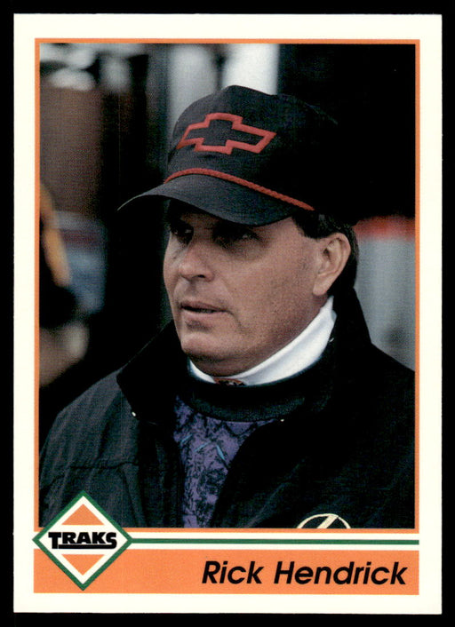 Rick Hendrick 1992 Traks Base Front of Card