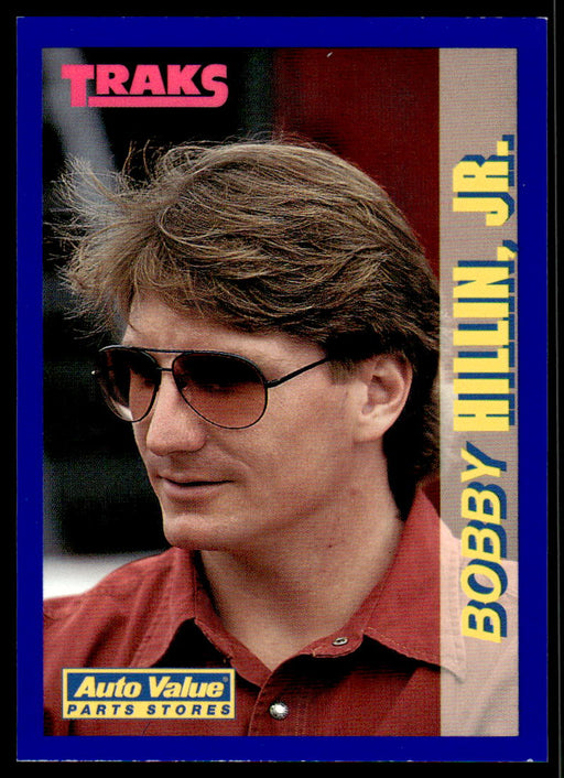 Bobby Hillin Jr. 1994 Traks Auto Value Parts Stores Collector Cards Base Front of Card