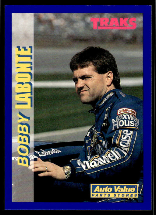 Bobby Labonte 1994 Traks Auto Value Parts Stores Collector Cards Base Front of Card