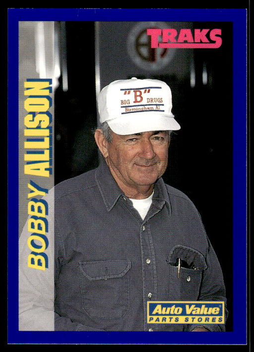 Bobby Allison 1994 Traks Auto Value Parts Stores Collector Cards Base Front of Card