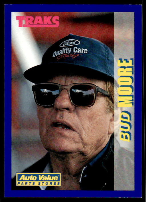 Bud Moore 1994 Traks Auto Value Parts Stores Collector Cards Base Front of Card