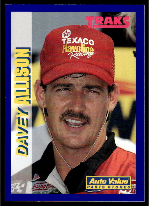 Davey Allison 1994 Traks Auto Value Parts Stores Collector Cards Base Front of Card
