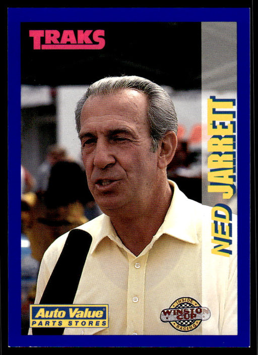 Ned Jarrett 1994 Traks Auto Value Parts Stores Collector Cards Base Front of Card