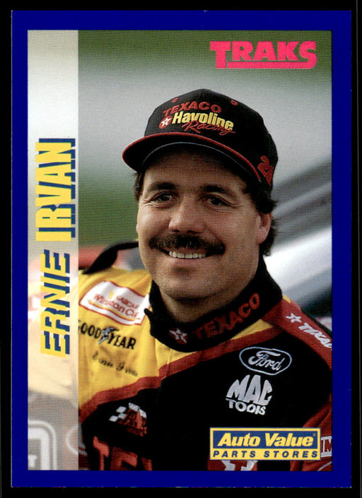 Ernie Irvan 1994 Traks Auto Value Parts Stores Collector Cards Base Front of Card