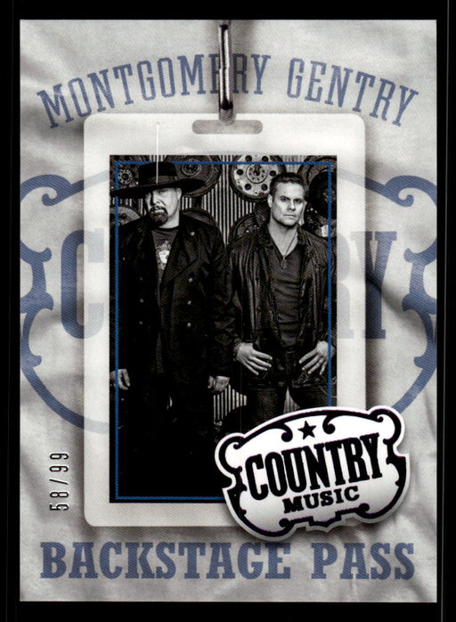 Montgomery Gentry 2014 Panini Country Music Front of Card