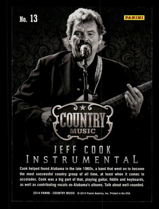 Jeff Cook 2014 Panini Country Music Back of Card