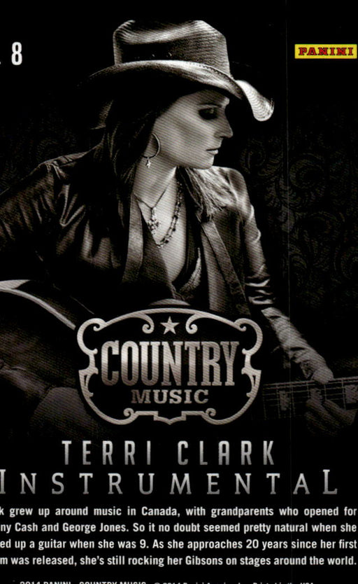 Terri Clark 2014 Panini Country Music Back of Card