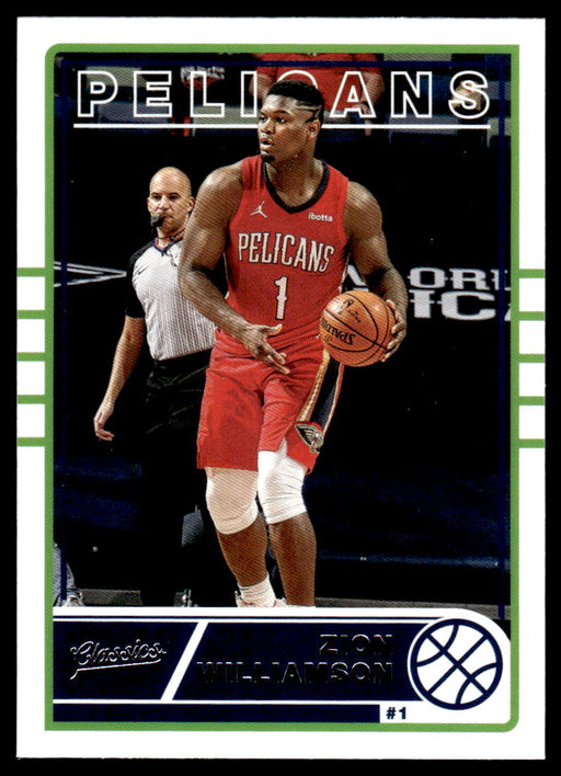 Zion Williamson 2020 Panini Chronicles Basketball Classics Front of Card