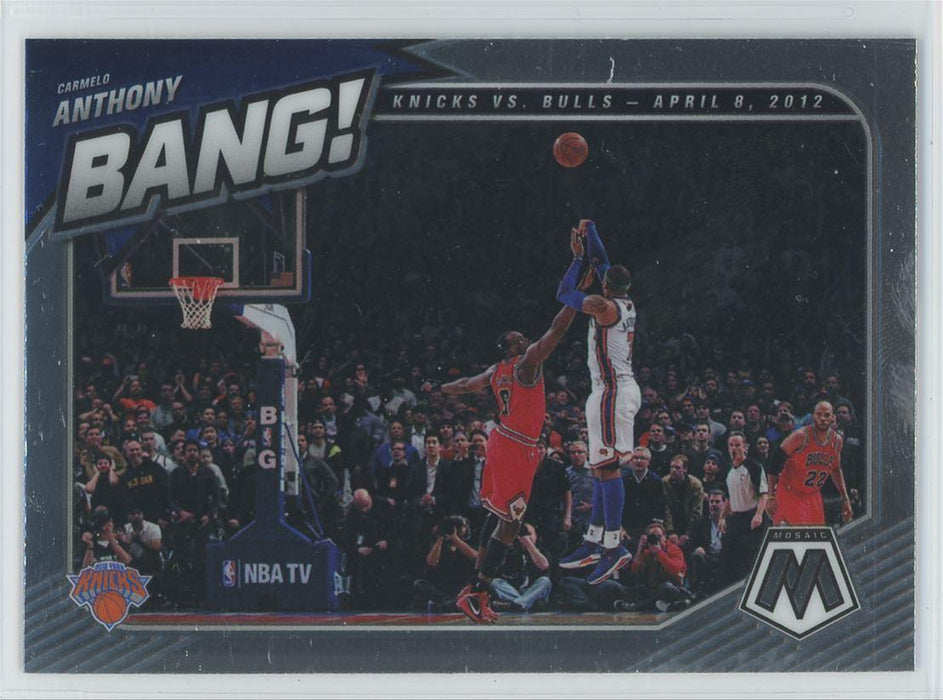 2020 Panini Mosaic # 7 Carmelo Anthony Bang! New York Knicks - Collectible Craze America