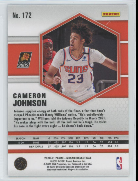 2020 Panini Mosaic Basketball # 172 Cameron Johnson Phoenix Suns - Collectible Craze America