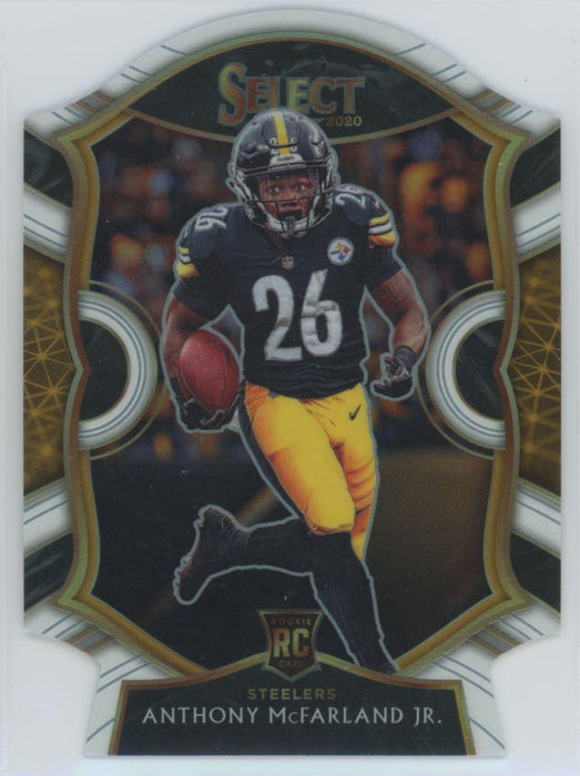 2020 Panini Select Football # 81 Anthony McFarland Jr. RC White Prizm Die-Cut Pittsburgh Steelers - Collectible Craze America