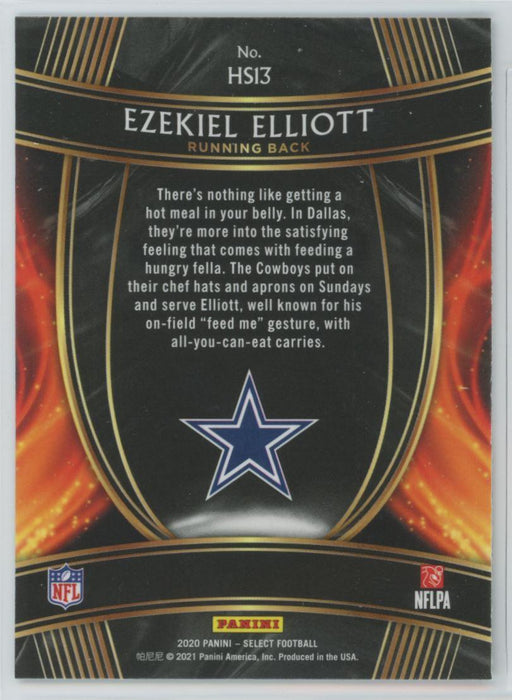2020 Panini Select Football # HS13 Ezekiel Elliott Insert Dallas Cowboys - Collectible Craze America