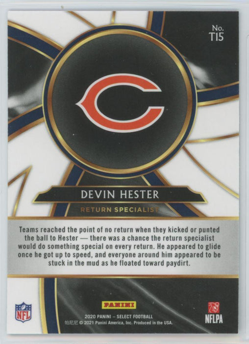 2020 Panini Select Football # T15 Devin Hester Insert Chicago Bears - Collectible Craze America
