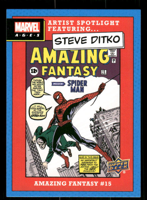 Amazing Fantasy #15 2020 Upper Deck Marvel Ages Artist Spotlight Front of Card