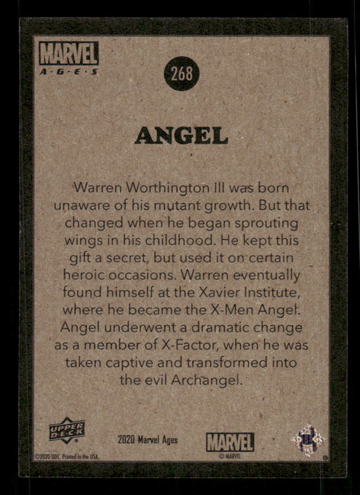 Angel 2020 Upper Deck Marvel Ages Base Back of Card