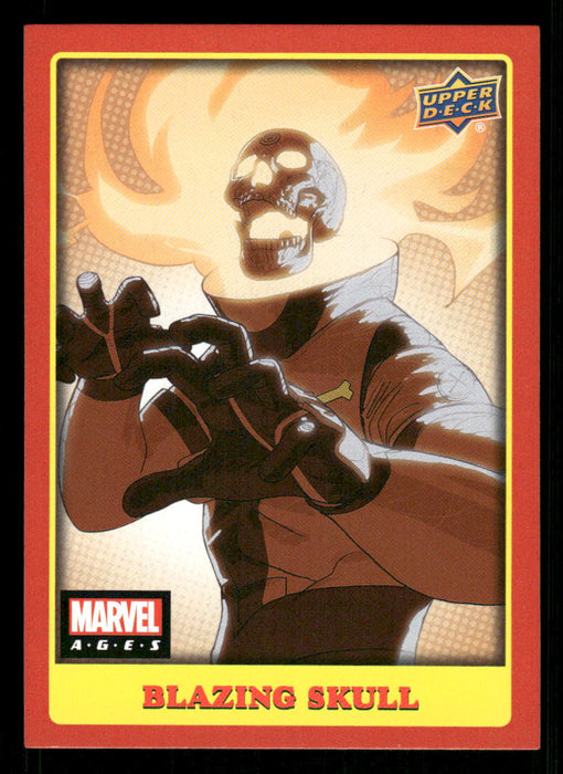 Blazing Skull 2020 Upper Deck Marvel Ages Base Front of Card